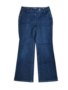 Women’s Ann Taylor Curvy Fit Bootcut Jeans Size 8 Dark Wash Stretch